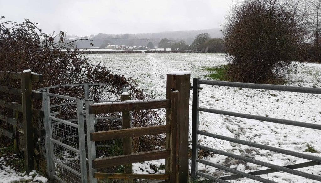 10 Village green in snow 8Mar2023