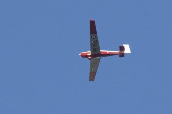 17 The Slingsby Venture historic aircraft flying over our garden on 14 March.